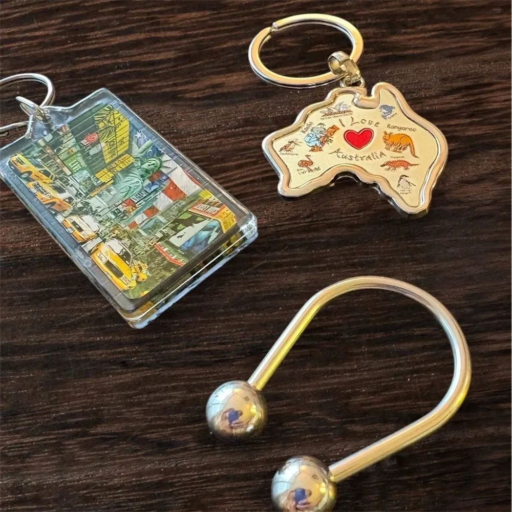 Travel Souvenir Keychain Bundle - Set of 3